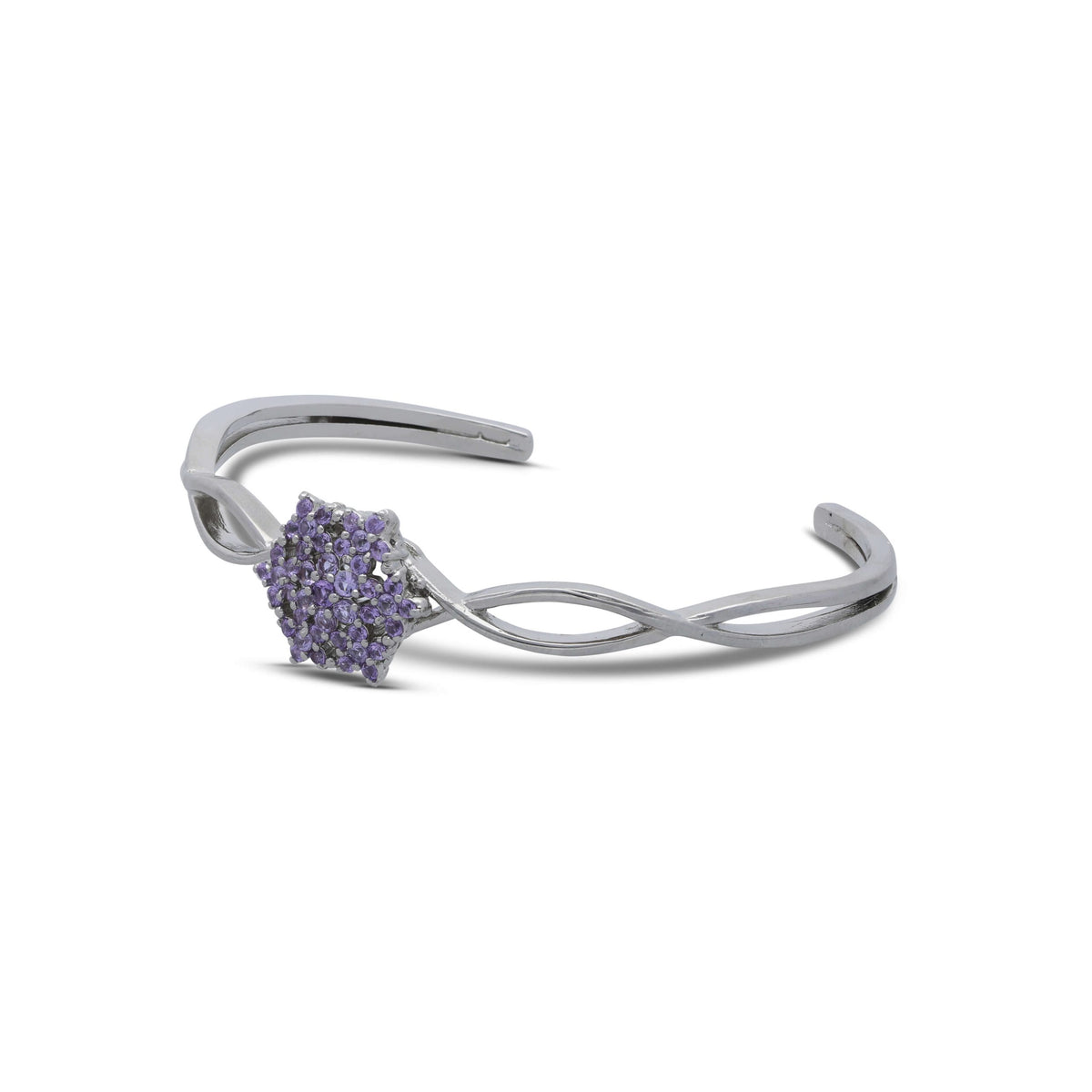 Bengal Angel bracelet studded with purple crystal stones