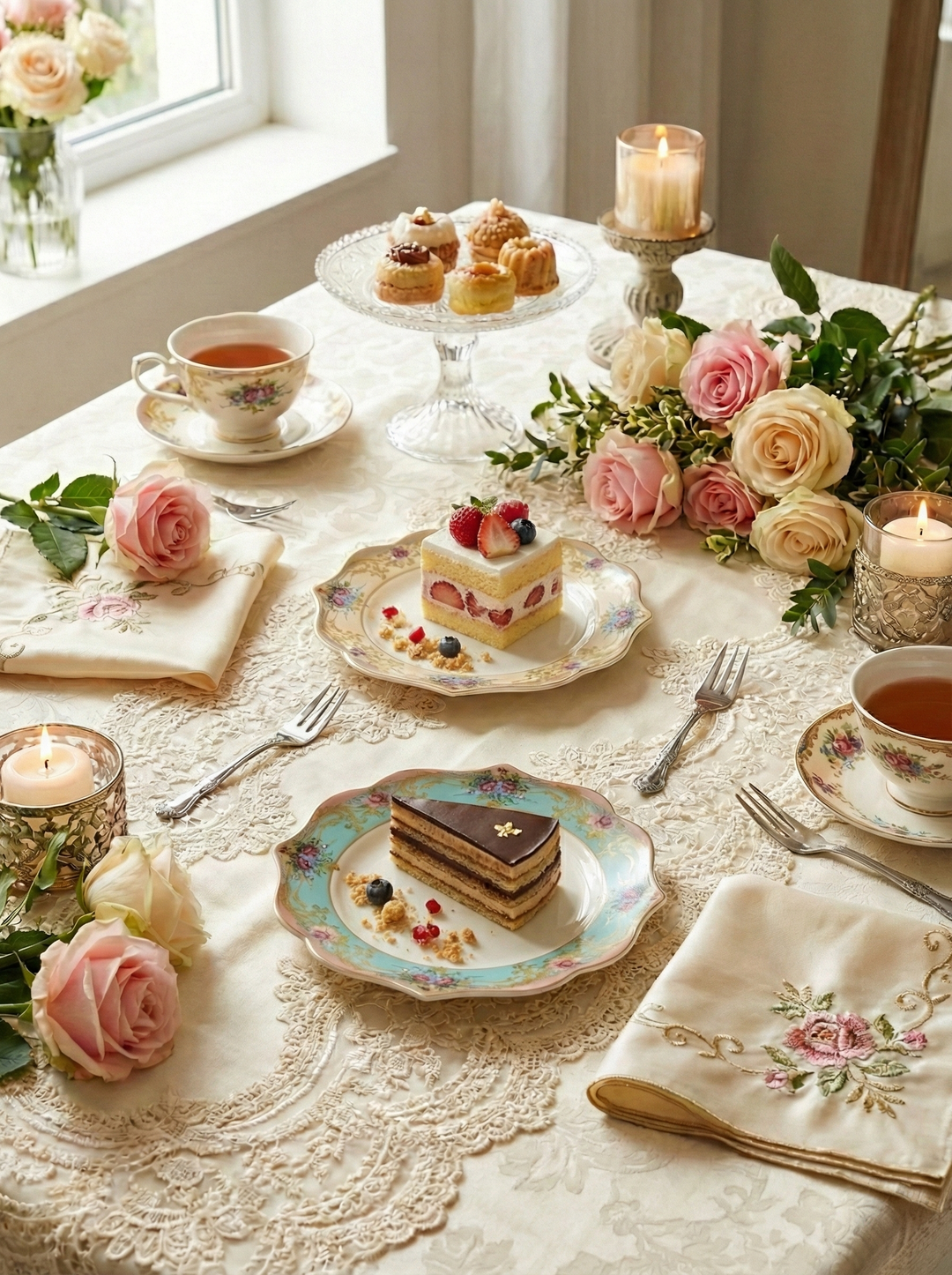 Michelle Serving and Hospitality Utensils - Set of 6 Cake Plates