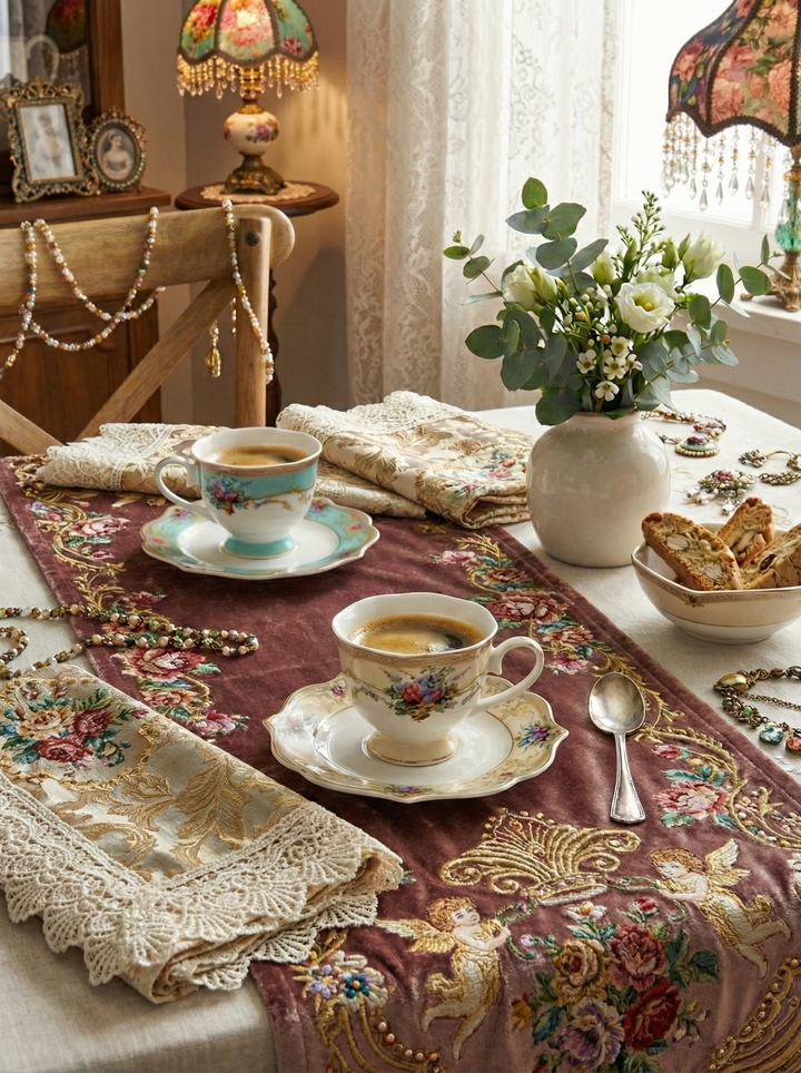 Michel Serving and Hospitality Utensils - Set of 6 Coffee Mugs and 6 Saucers