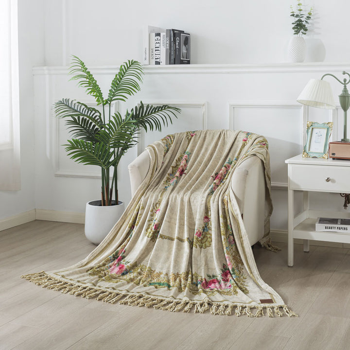 Torino Soft blanket with fringes