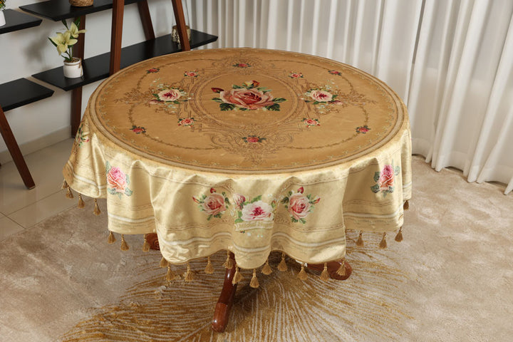 Bonita decorative round tablecloth 