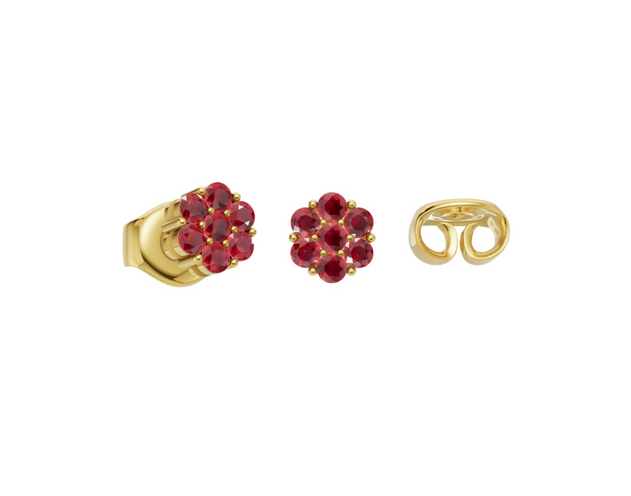 Ruby Claire gold earrings