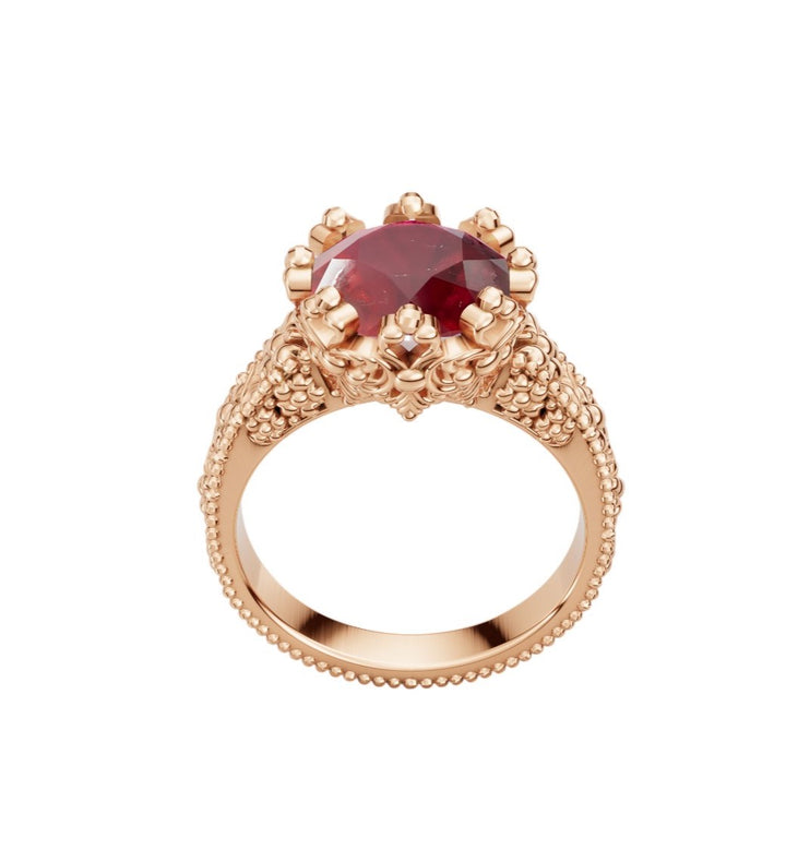 Juliet Ruby Gold Ring
