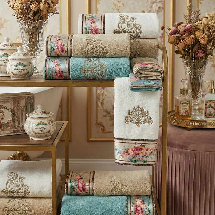 Katerina Hand Towel - Turquoise - 3