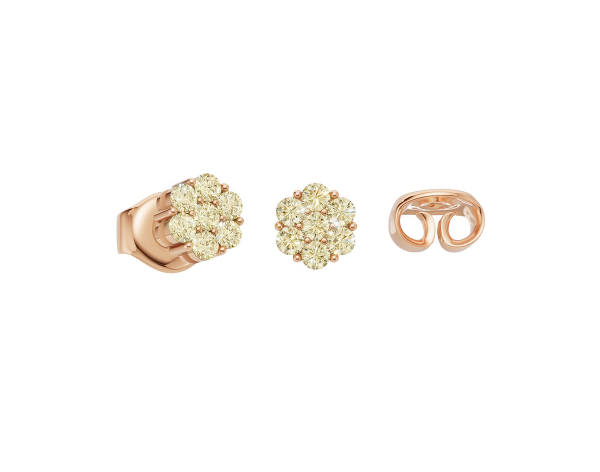 Claire Champagne Gold Earrings
