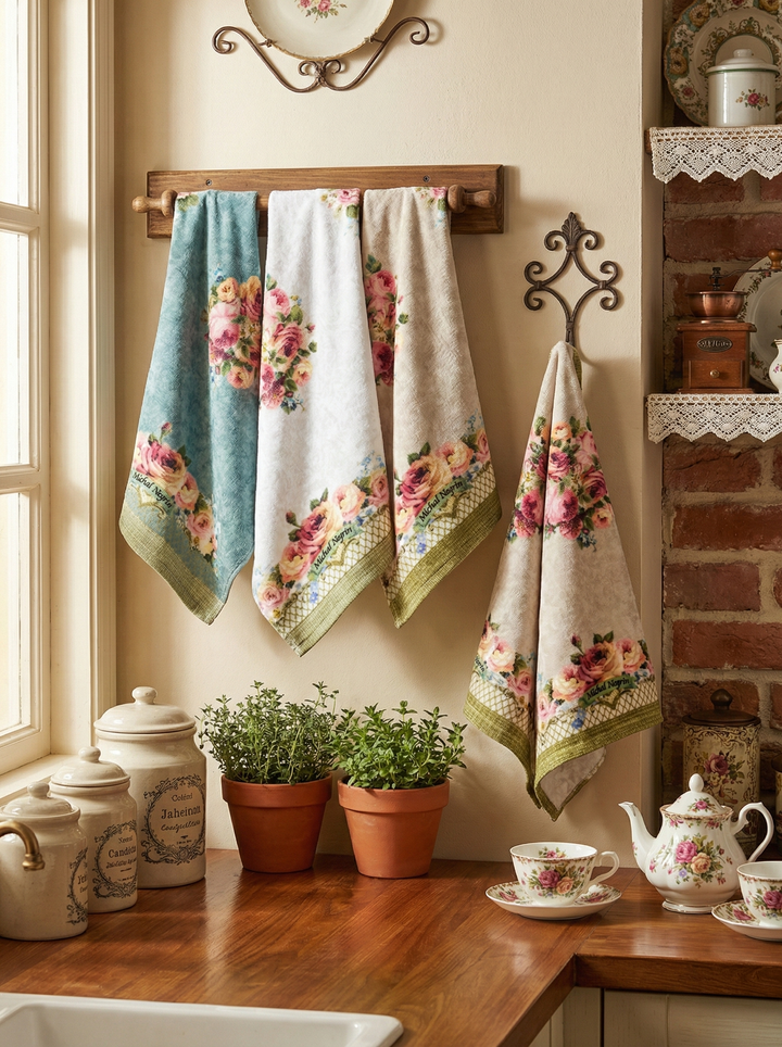 Bianca kitchen towel pair set
