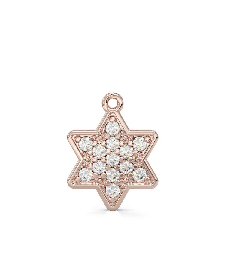 Star of David gold and diamond necklace