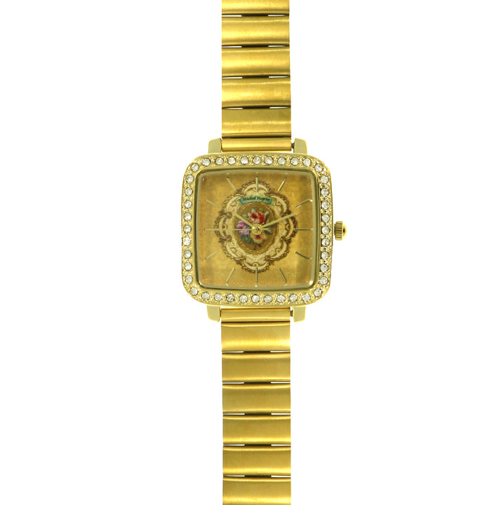 Luxury wristwatch with yellow gold plated