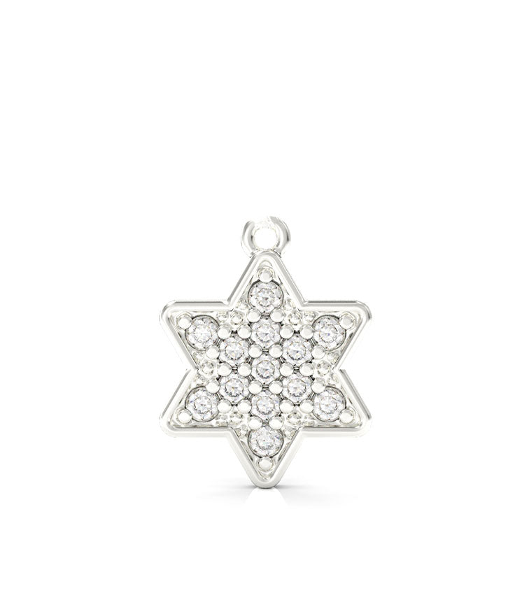 Star of David gold and diamond necklace