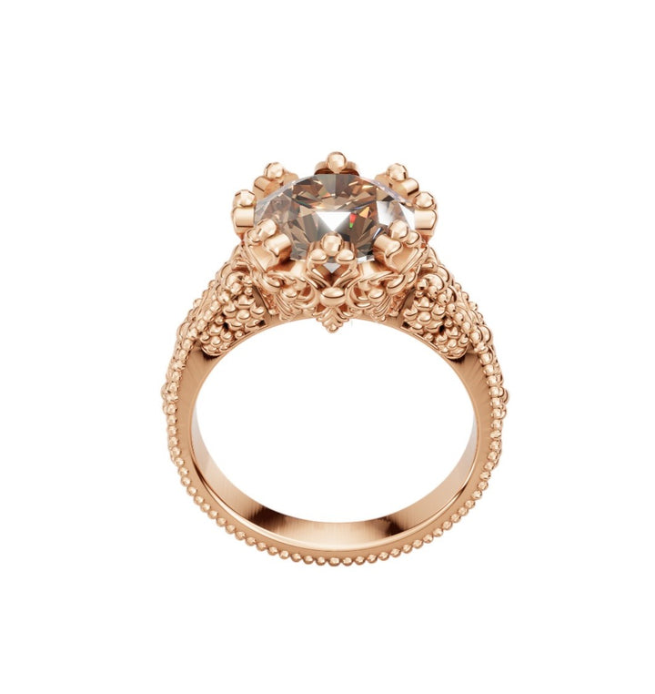 Juliet Morganite Champagne Gold Ring
