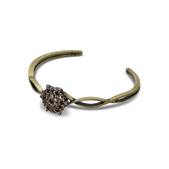 Bengal Angel bracelet studded with cream garnet colored crystals