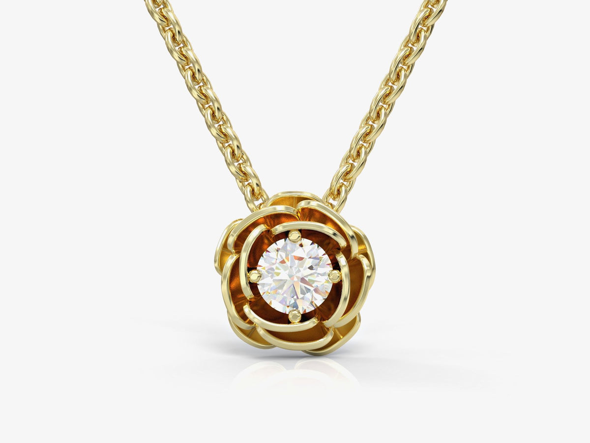 Rose gold necklace