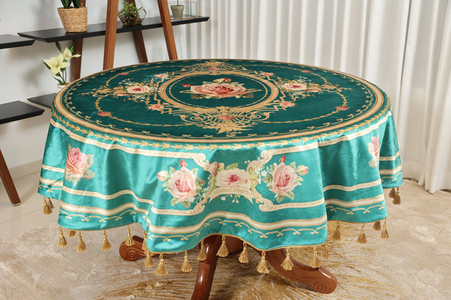 Bonita decorative round tablecloth 