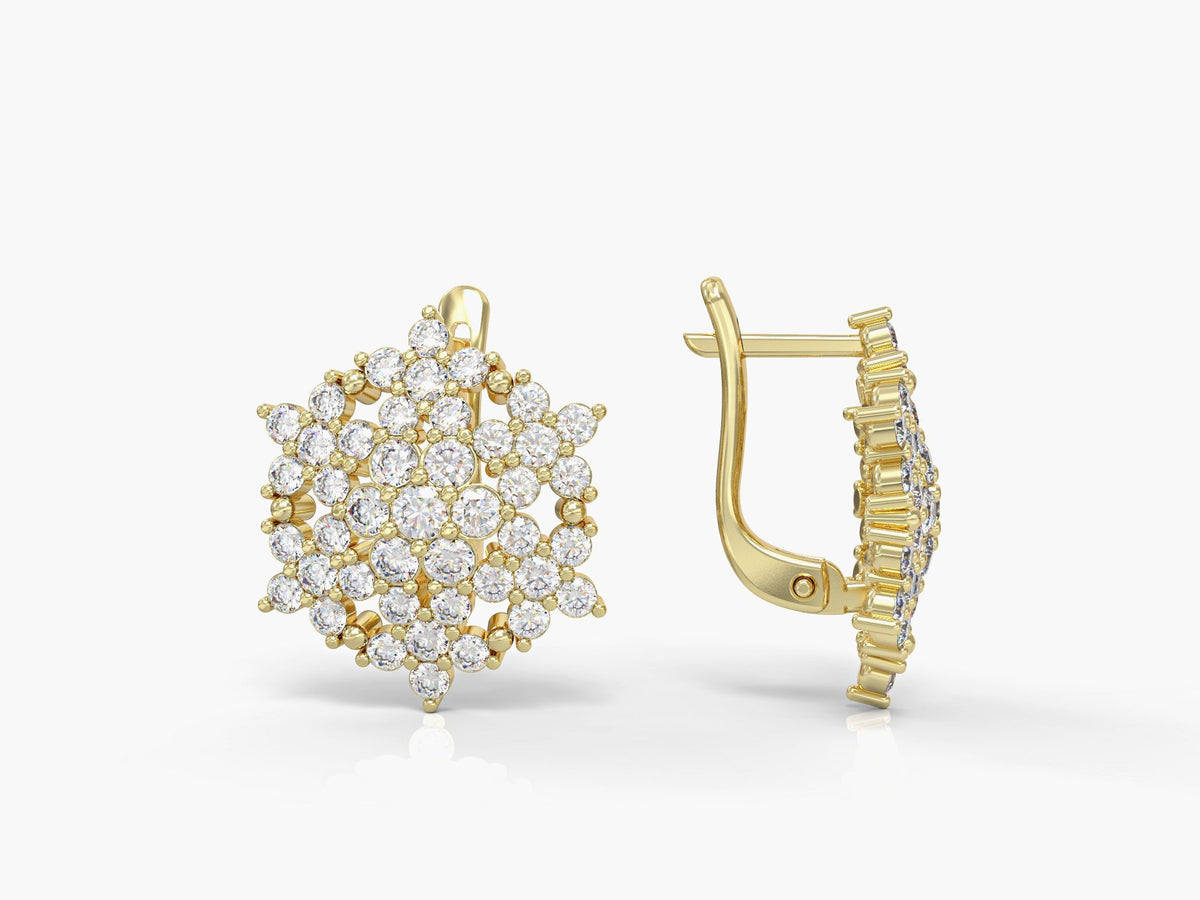 Angel gold earrings