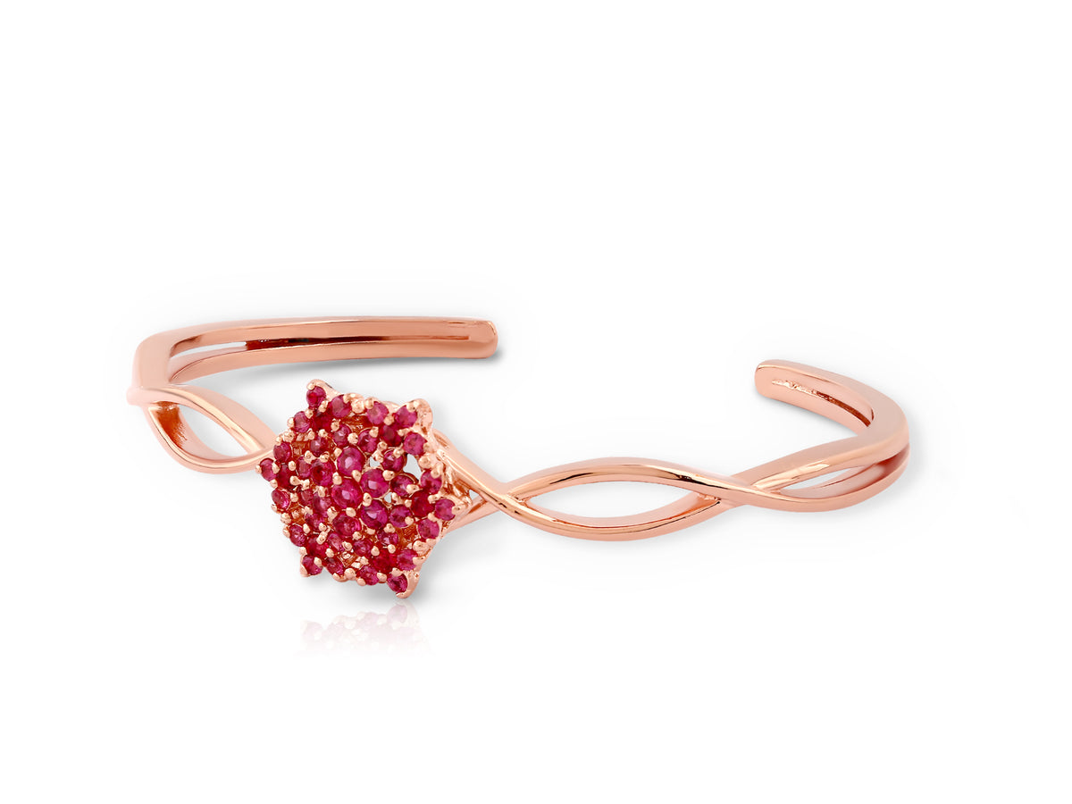 Bengal Angel bracelet studded with ruby colored crystal stones