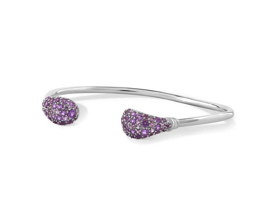 Bengal bracelet colored sequence inlaid with purple crystal stones