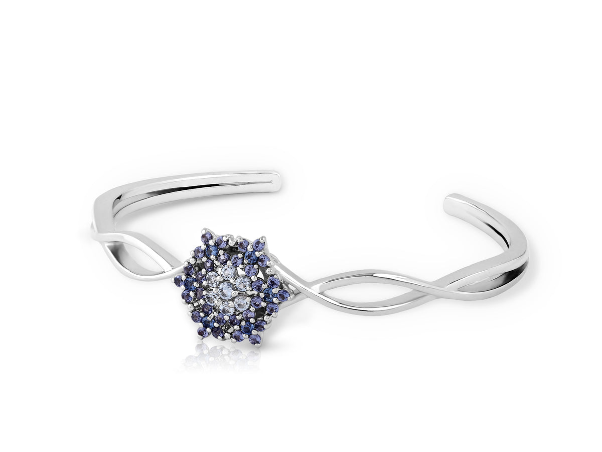Bengal Angel bracelet studded with blue crystal stones