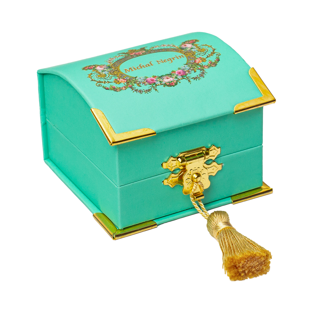 18K gold-plated ring with treasure zircons 