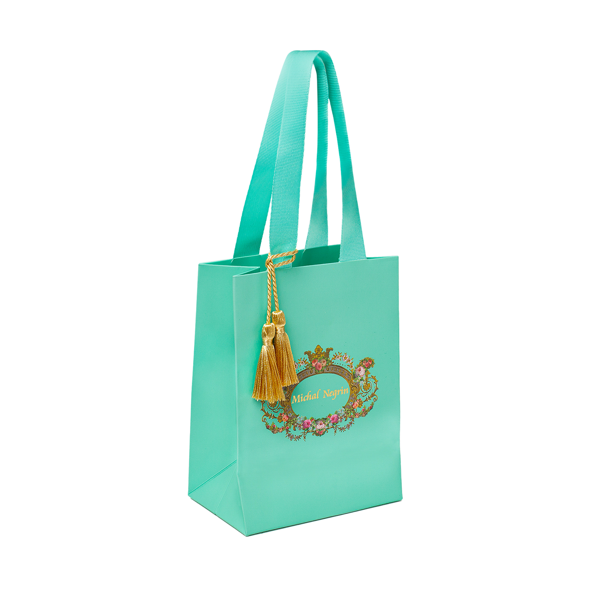 18K Gold Plated Flower Earrings with Clear Crystal - Élite - 7