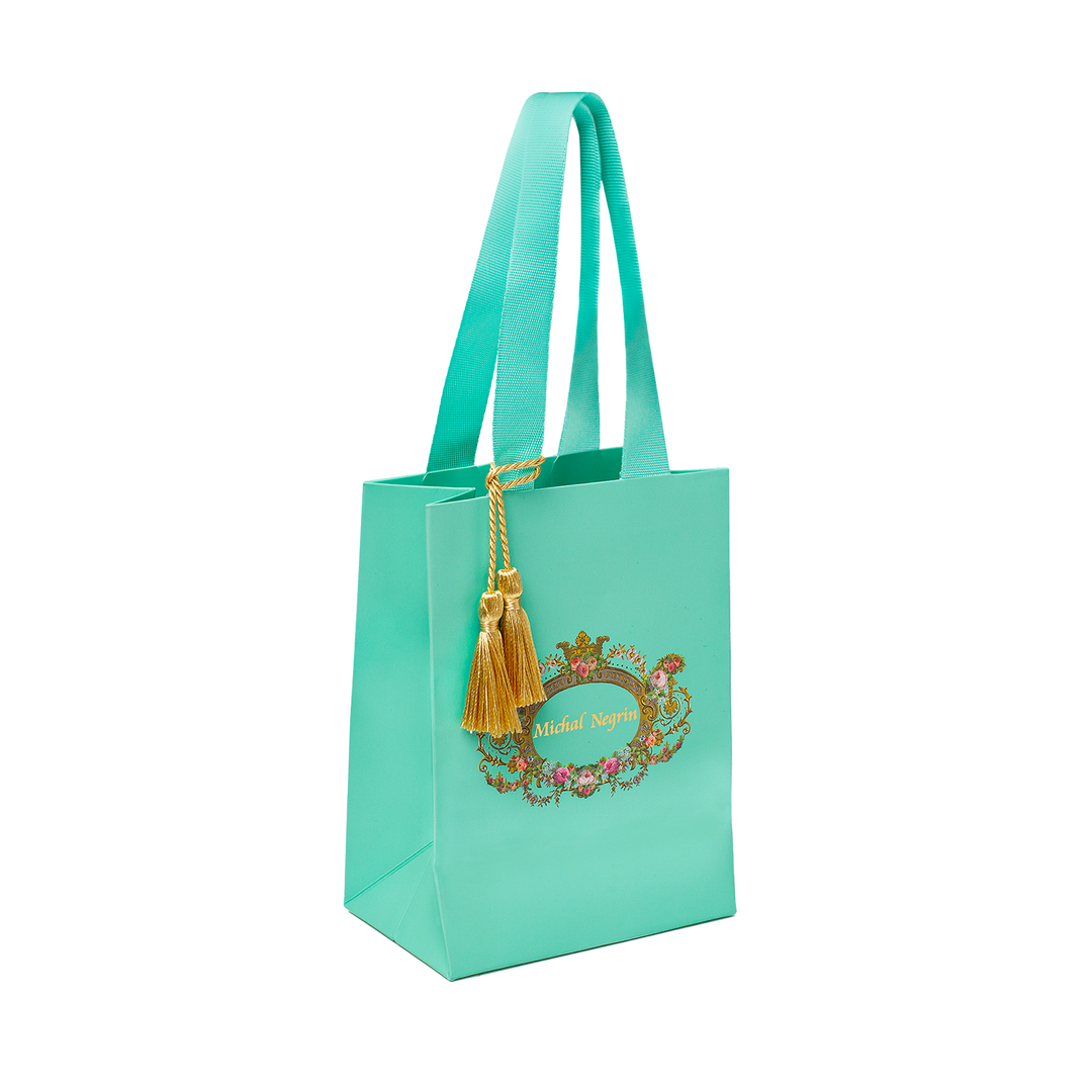 18K Gold Plated Climber Earrings with Zirconia - Botanic - 6
