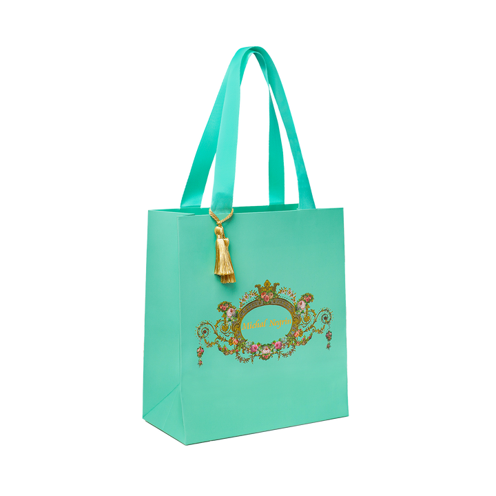 18K/24K Gold Plated Earring with Turquoise Synthetic Opal - Mare - 9
