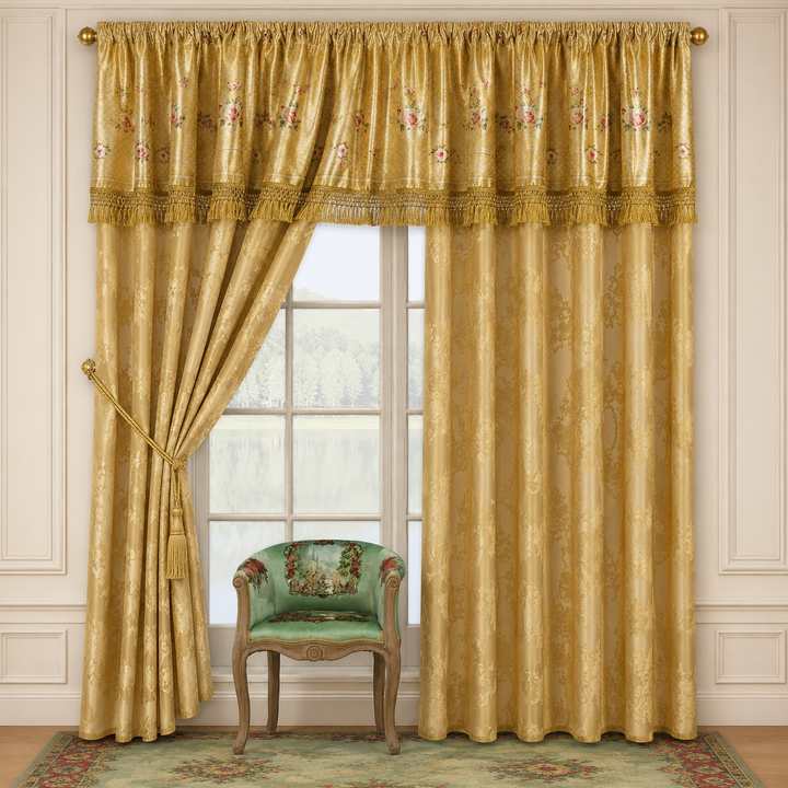 Bonita Designer Curtains 145 × 250 cm - Gold - 2