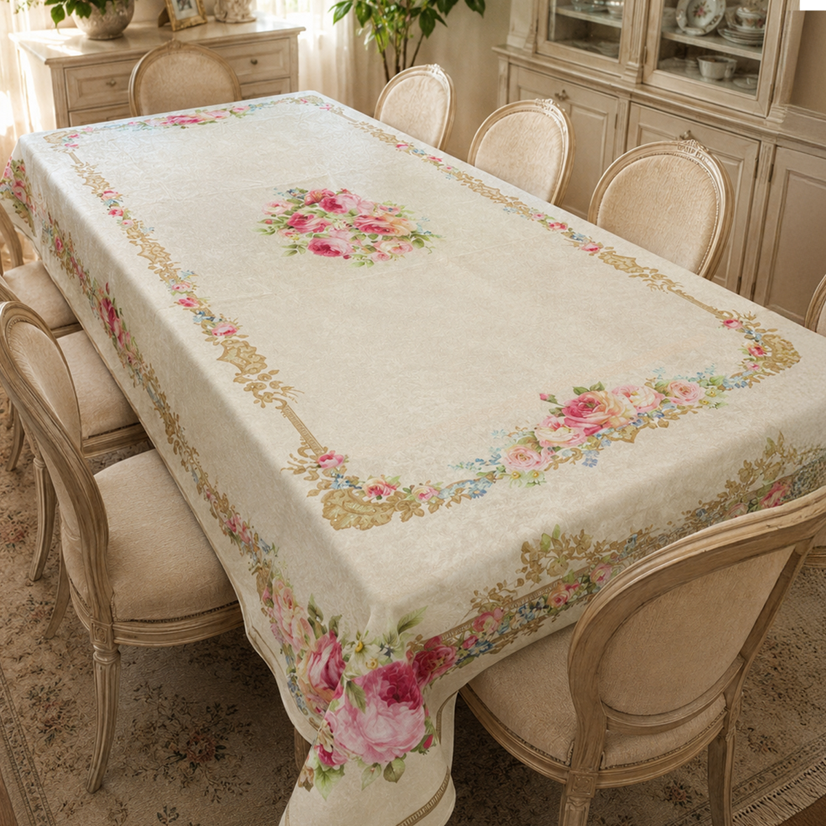Bianca Large Tablecloth - Cream