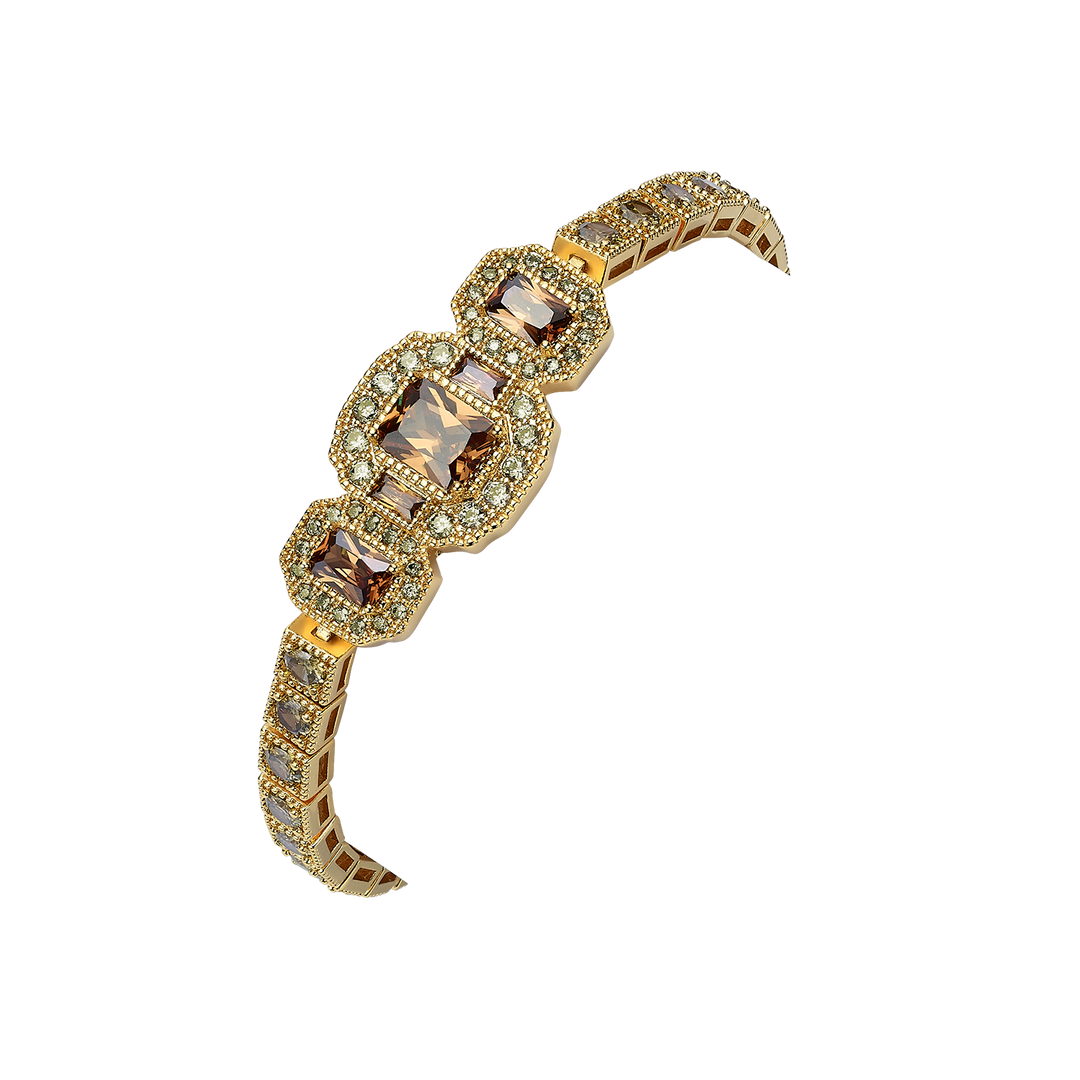18K Gold Plated Bracelet with Zirconia - Volver - 6