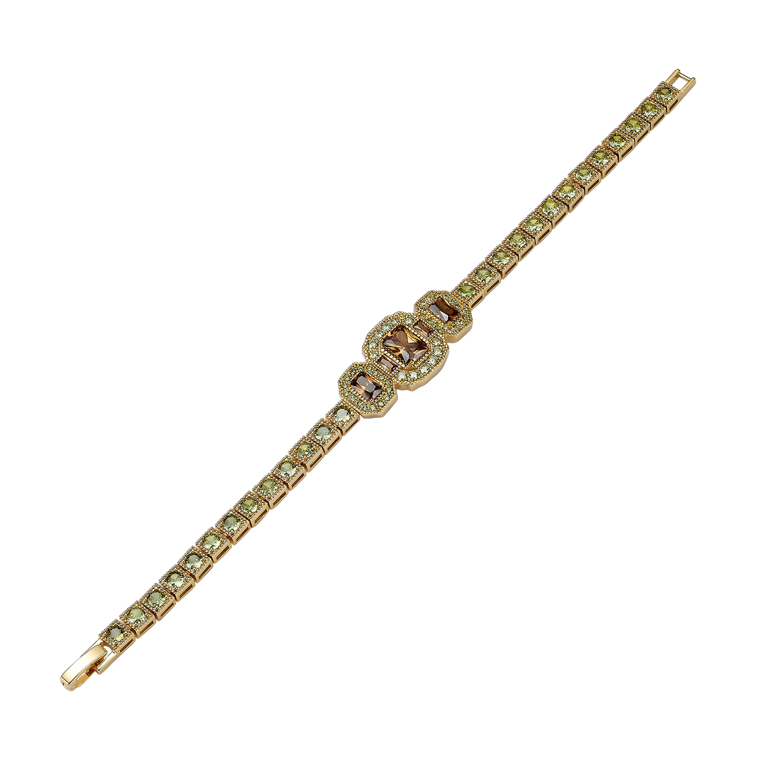 18K Gold Plated Bracelet with Zirconia - Volver - 5