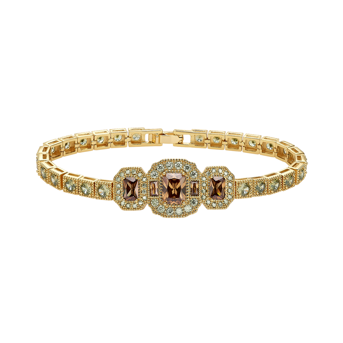 18K Gold Plated Bracelet with Zirconia - Volver