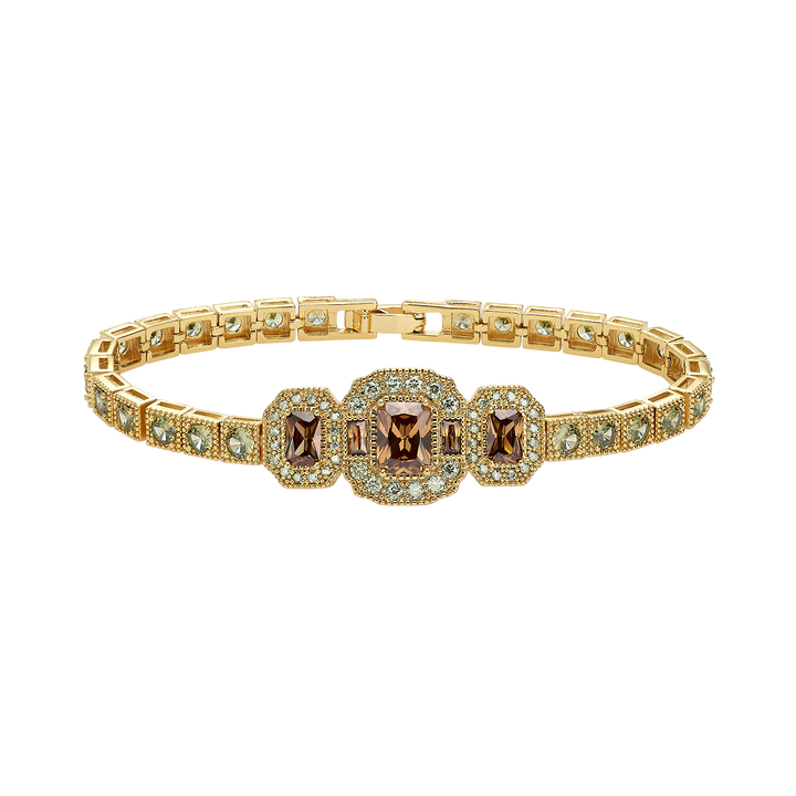 18K Gold Plated Bracelet with Zirconia - Volver