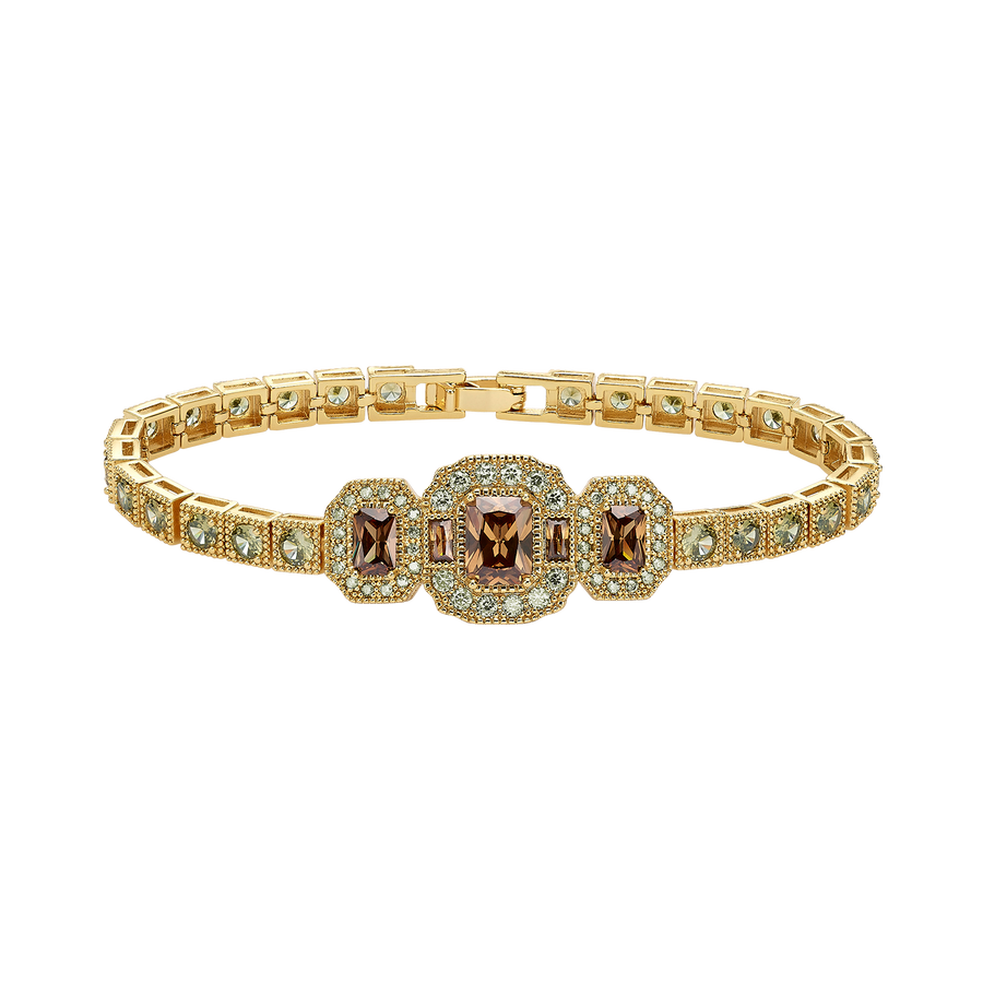 18K Gold Plated Bracelet with Zirconia - Volver