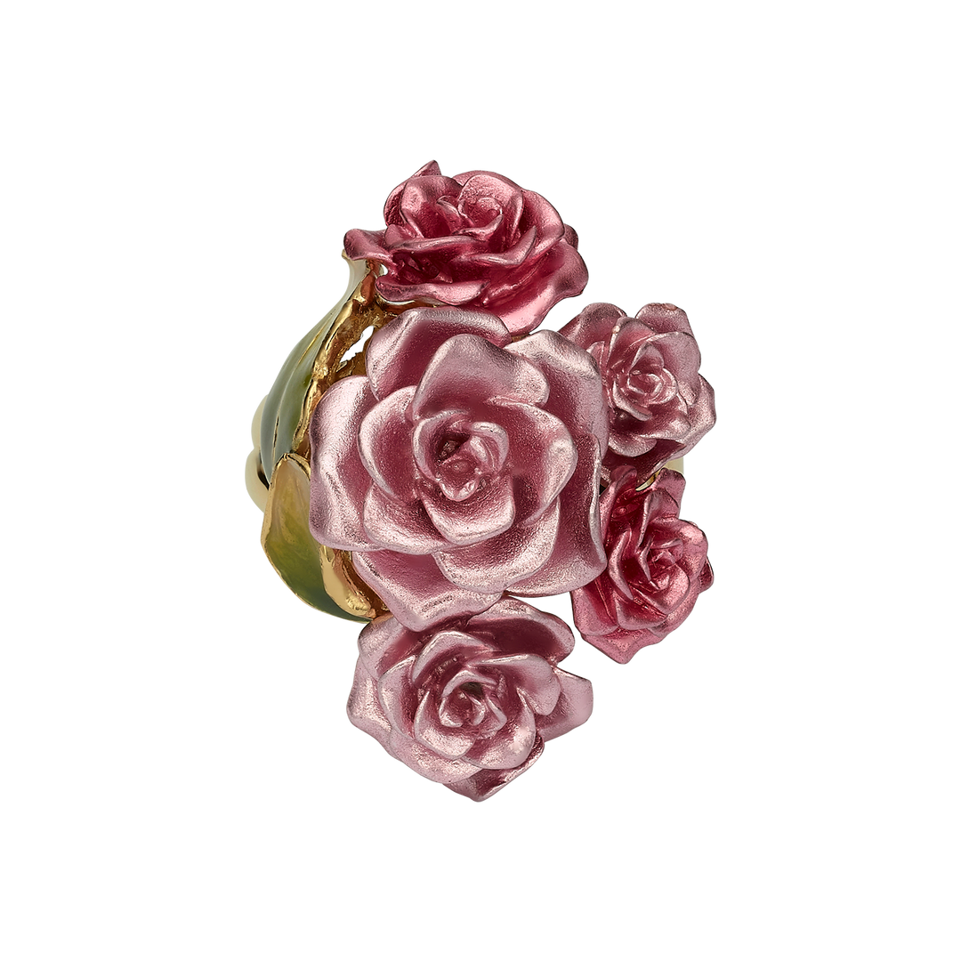 Multicolor Floral Ring with Enamel Finish - Monarchy - 3