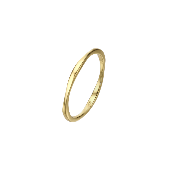 Set of 5 18K/24K Gold Plated Rings with Synthetic Opal - Mare - 8