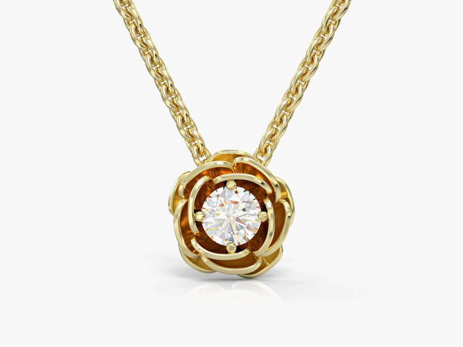 Rose gold necklace