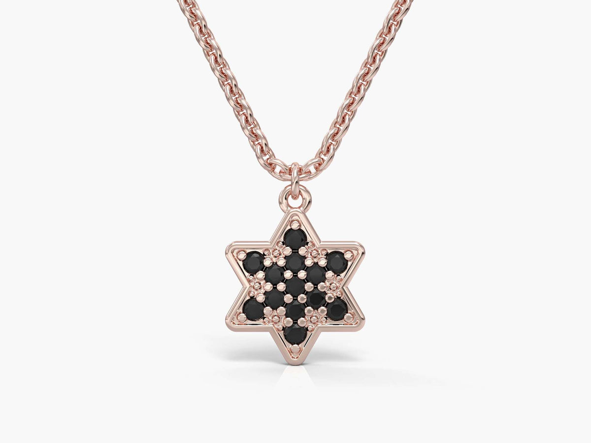 Star of David gold and diamond necklace