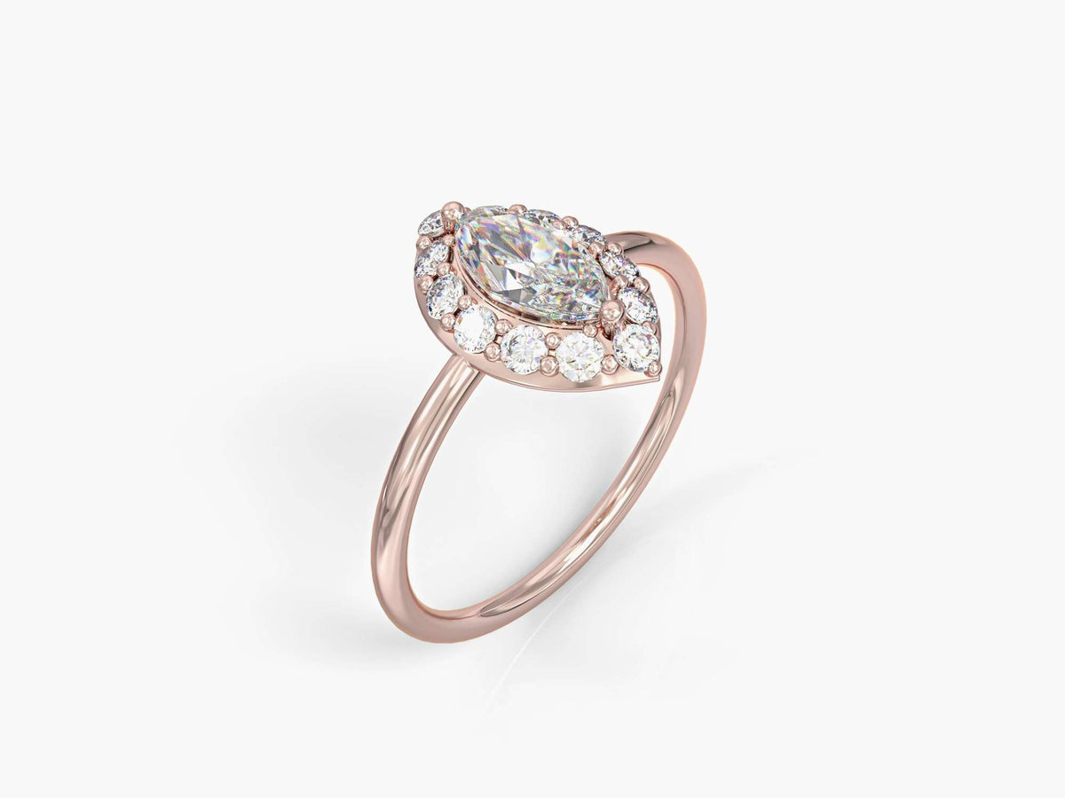 Eye gold ring