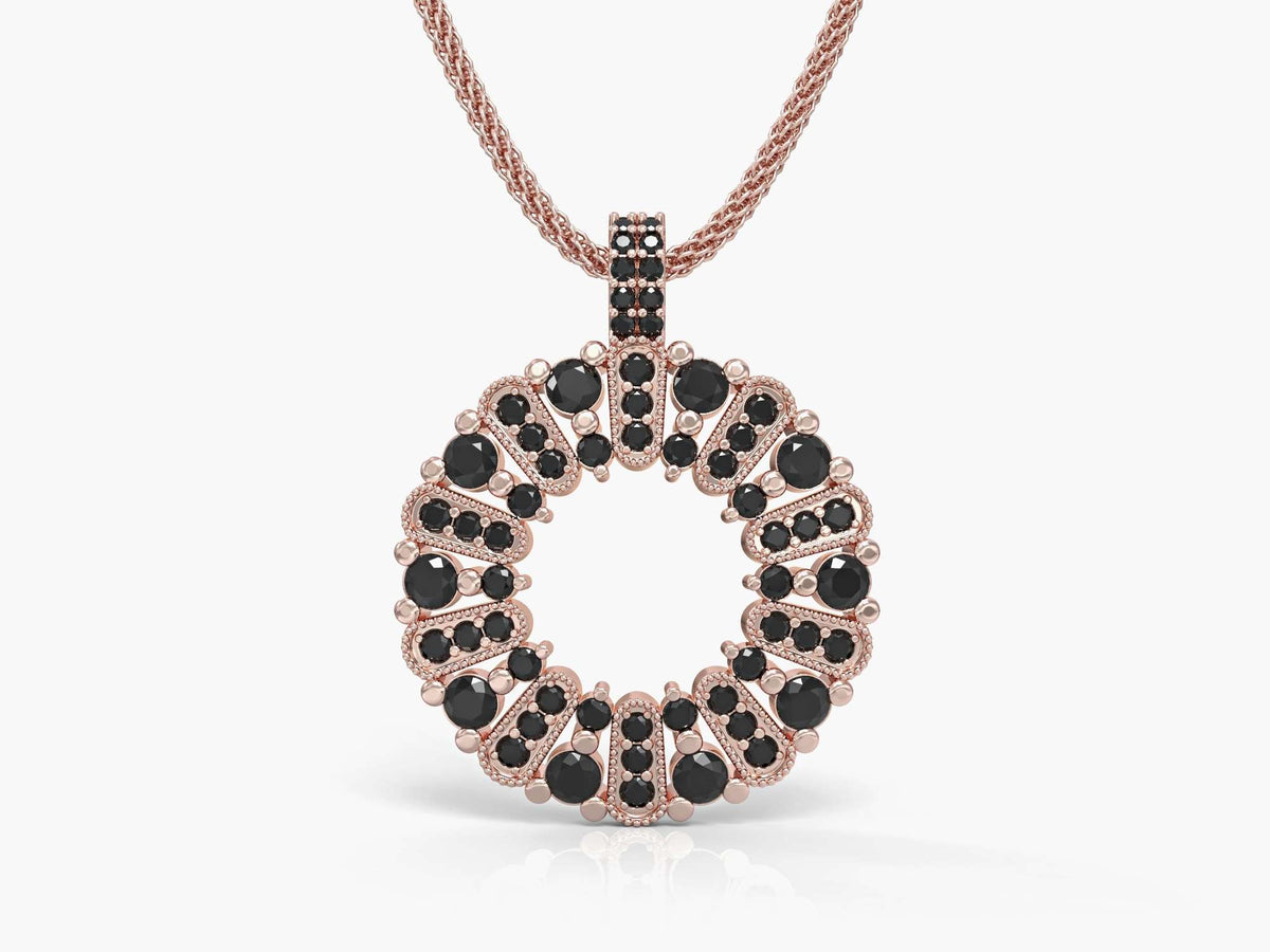 Circle of Life necklace studded with zircons