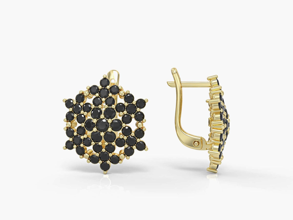 Angel earrings with zircons