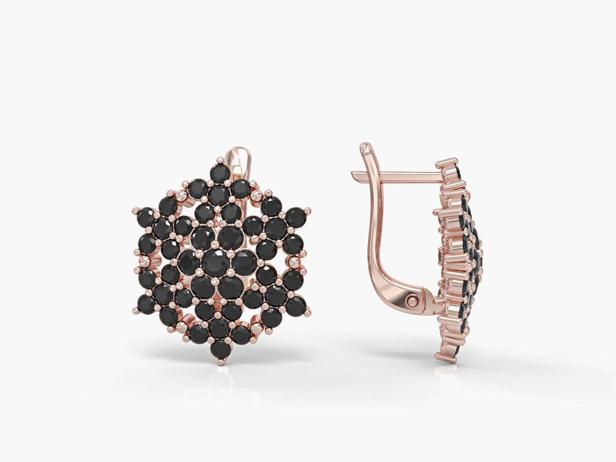 Angel earrings with zircons