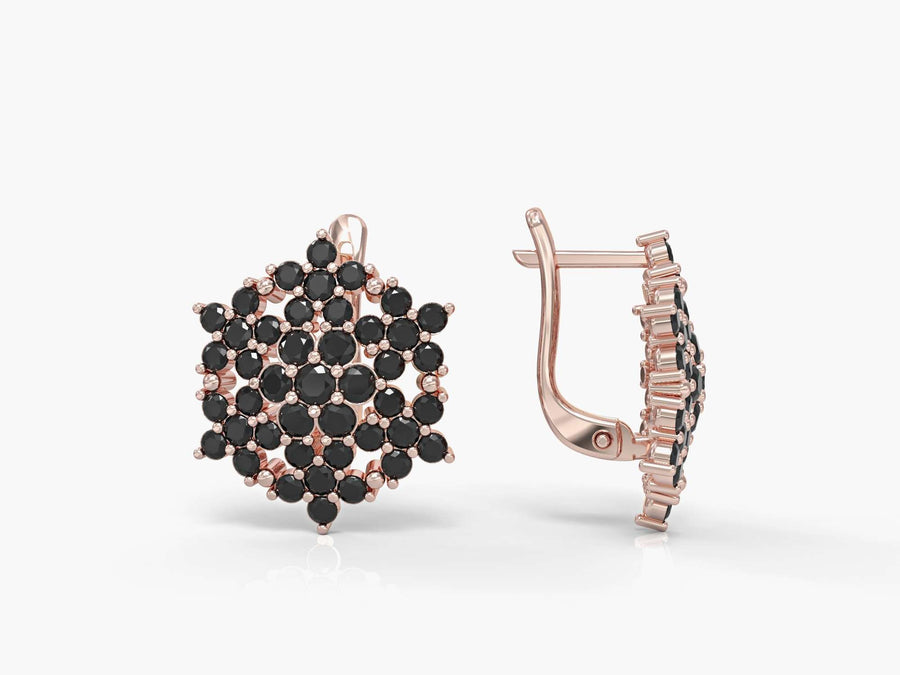 Angel earrings with zircons