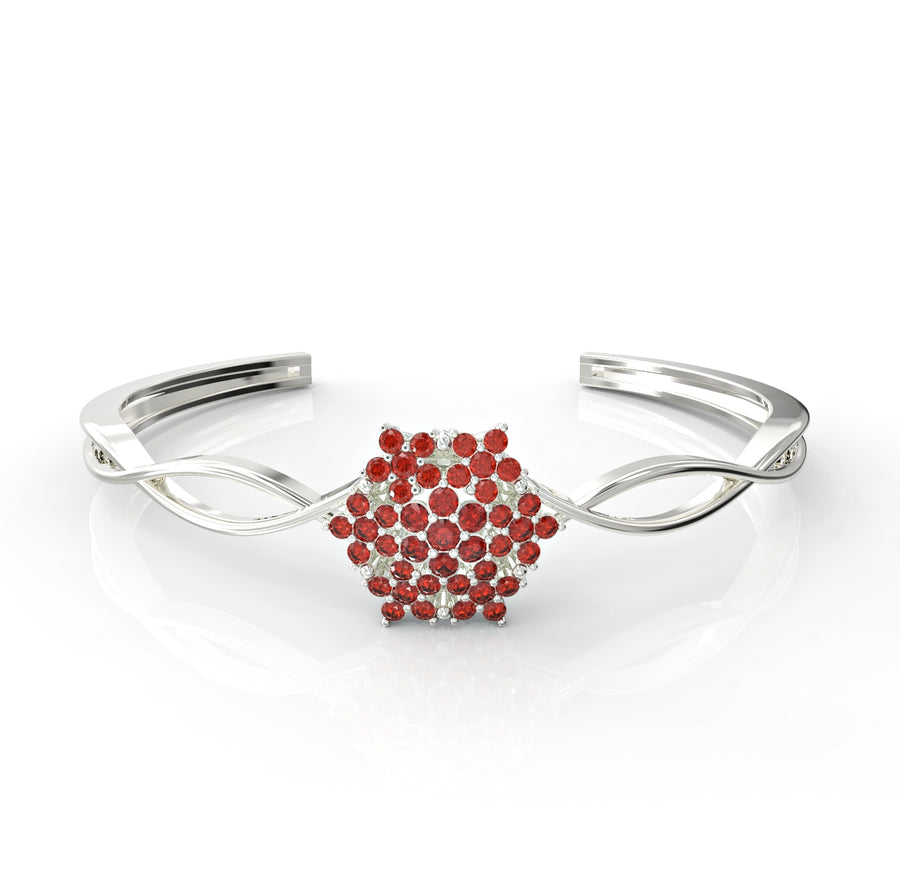 1 Bengal gold angel bracelet inlaid with crystal stones