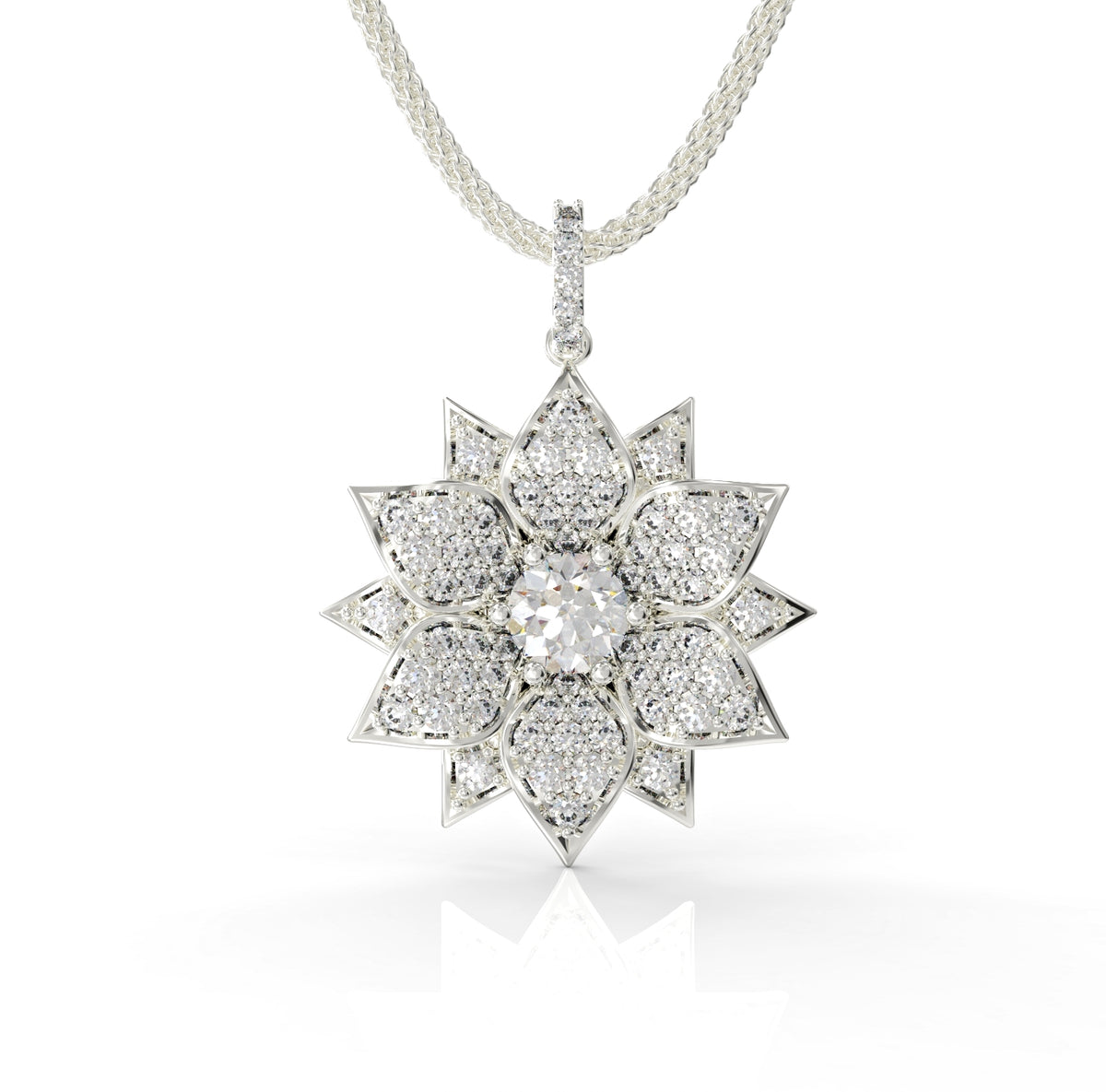 Amaryllis gold necklace