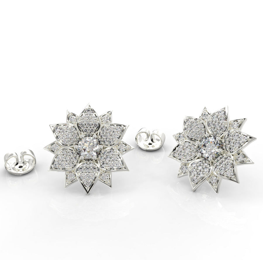 Amaryllis tight gold earrings