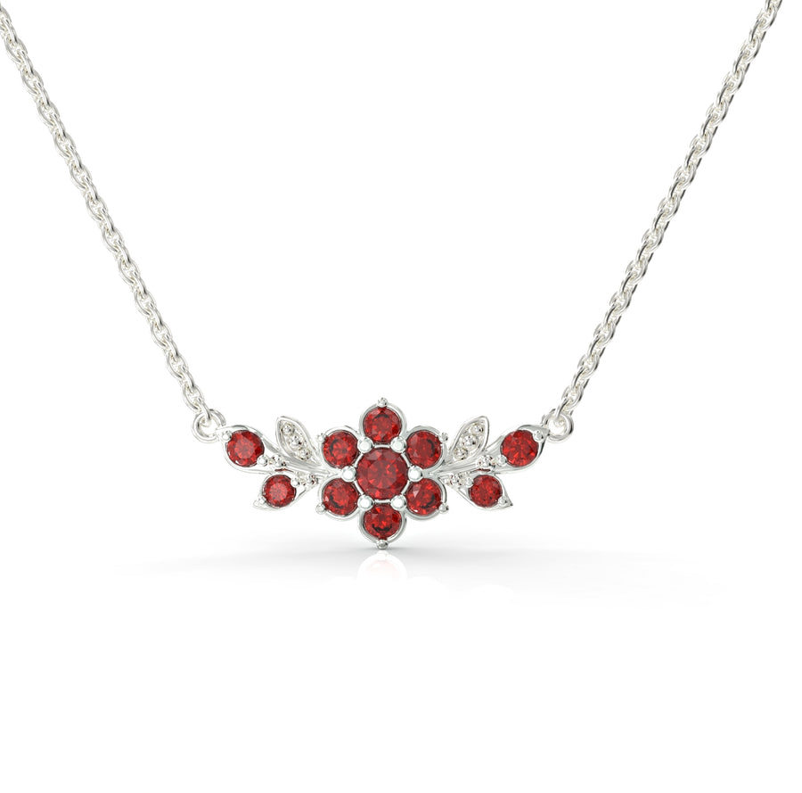 1 short flowering branch gold chain studded with crystal stones