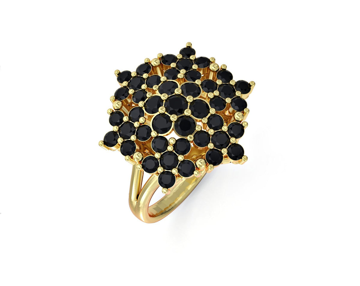 Angel ring studded with zircons