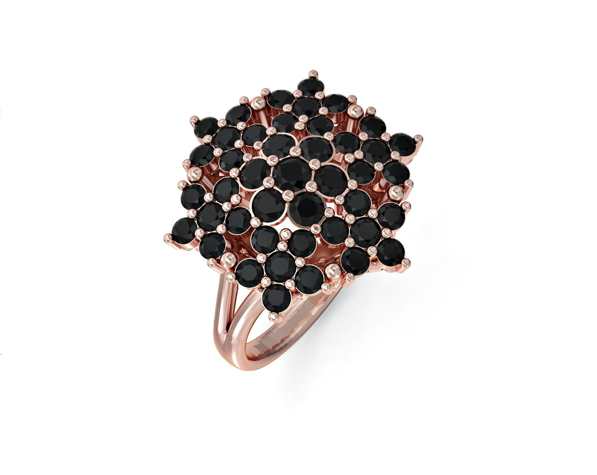 Angel ring studded with zircons