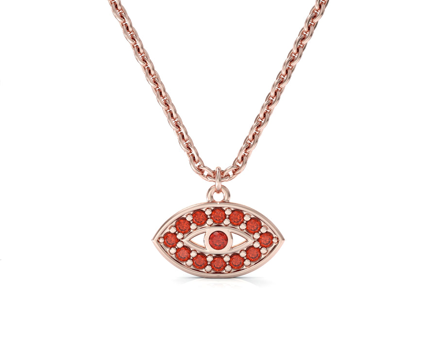 3 Ein Tova gold necklace studded with crystal stones