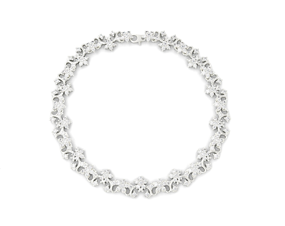 Gold bracelet flower series