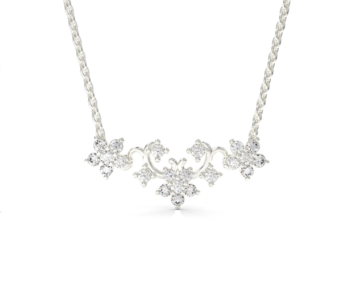 Gold chain flower series